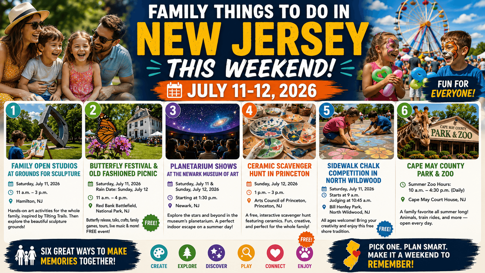 Family Things to Do in New Jersey This Weekend: July 11-12, 2026