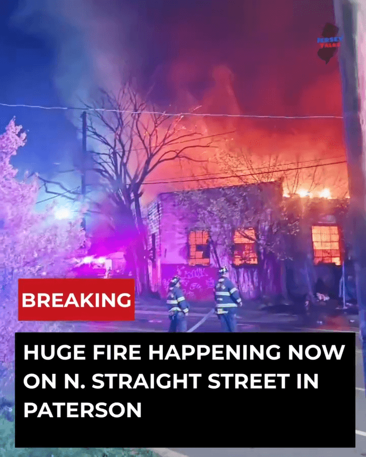 🚨 Massive 5-Alarm Fire Rips Through Paterson Factory Overnight