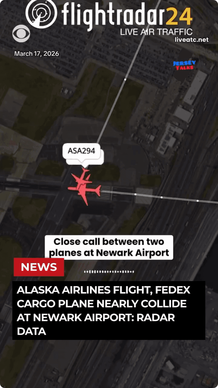 ✈️ Close call at Newark Airport.