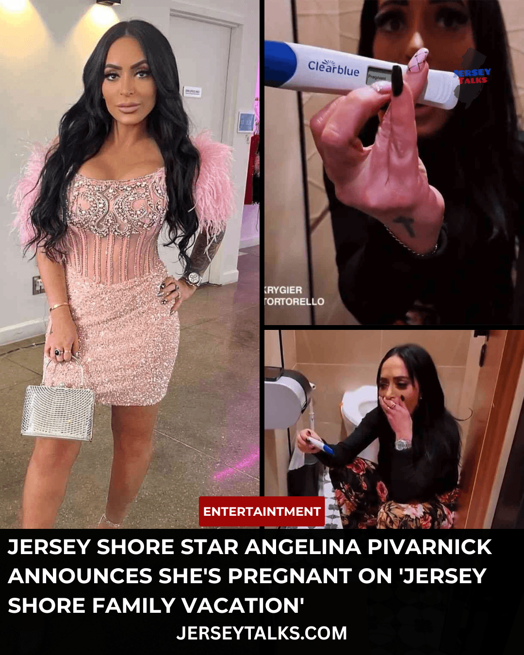 Jersey Shore Star Angelina Pivarnick Announces She's Pregnant on 'Jersey Shore Family Vacation'