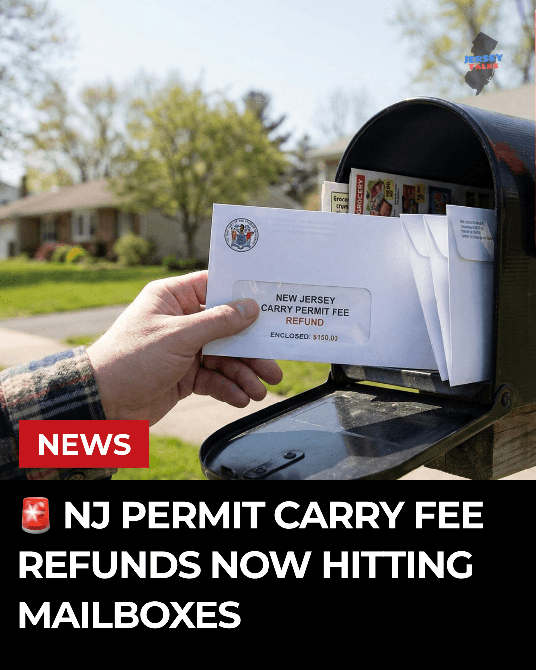🚨 Nj Permit Carry Fee Refunds Now Hitting Mailboxes
