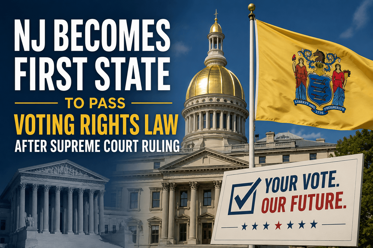 NJ Becomes First State to Pass Voting Rights Law After Supreme Court Ruling