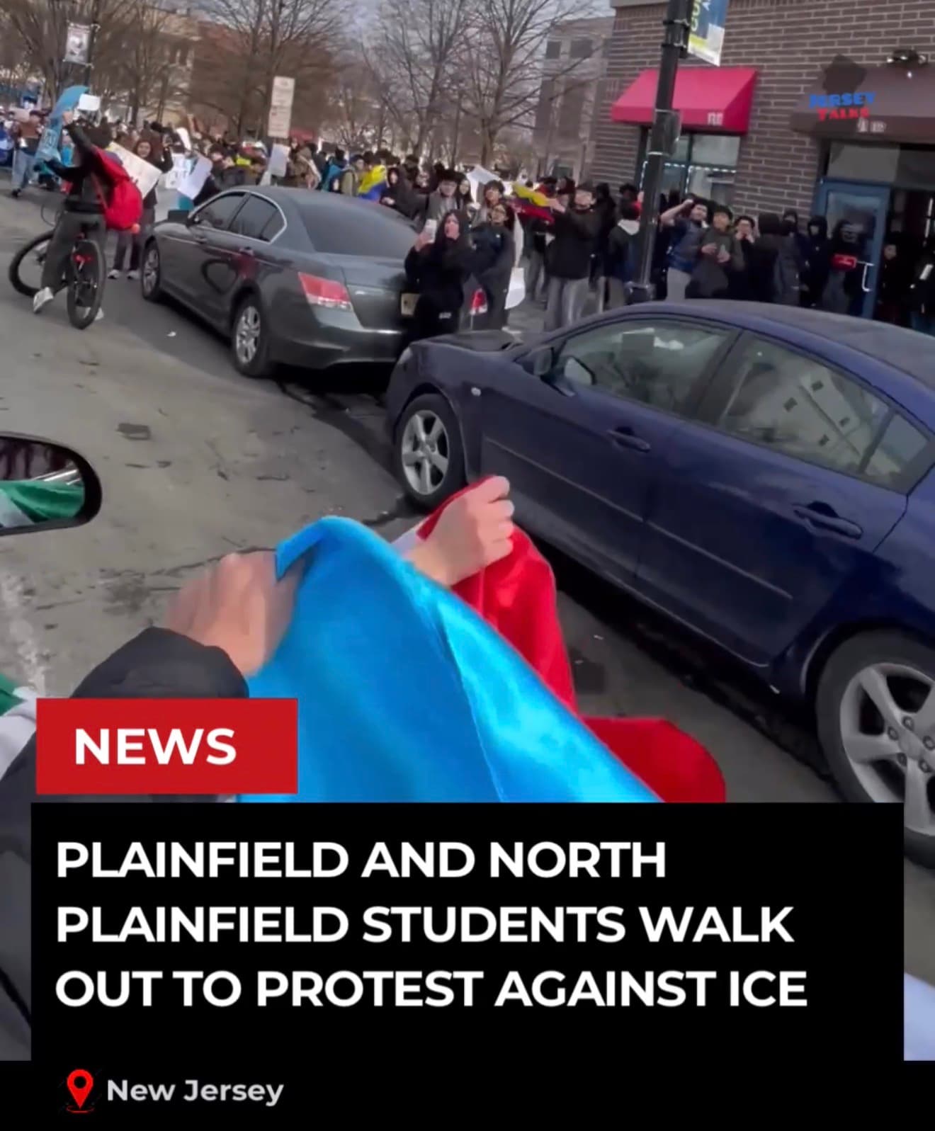 Plainfield and North Plainfield Students Walk Out to Protest Against Ice